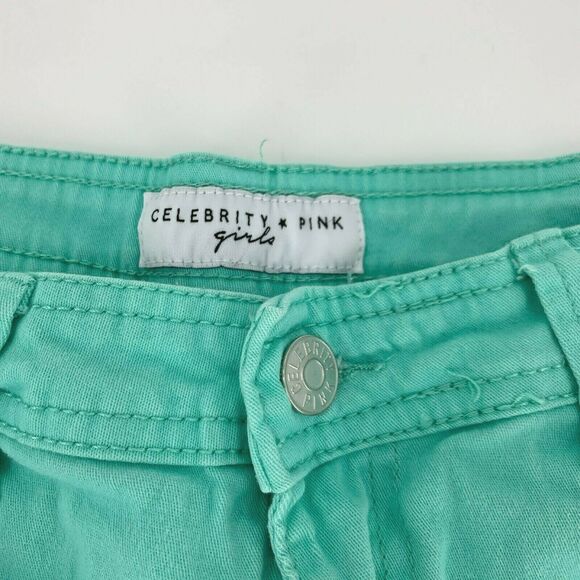 Celebrity Pink Girls Denim Jeans Aqua Casual Size 16 - Picture 3 of 6